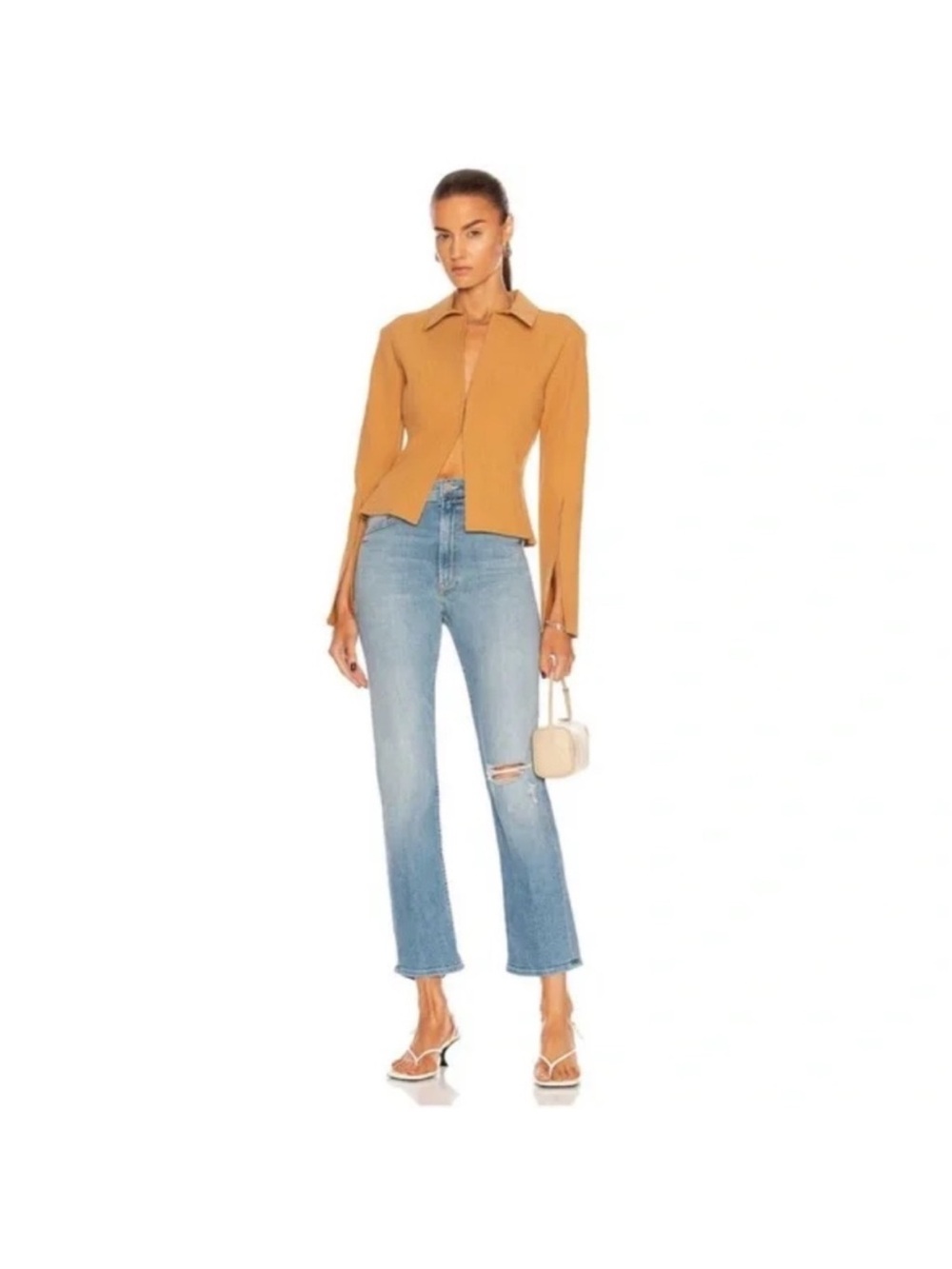 MOTHER DENIM High Waisted Rider Ankle Jeans in “Kiss and Make Up Again”